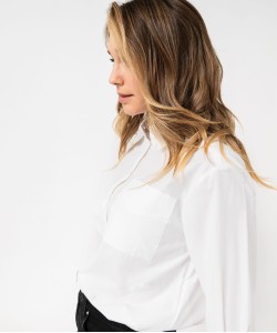 Chemise unie coupe ample femme[MISSING]